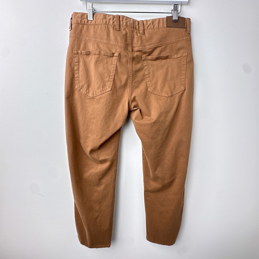 Peter Millar Pants Mens 32 Brown Ultimate Sateen 5 Pocket Chino Stretch Trouser - Picture 4 of 11